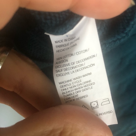 IZOD half zip pullover blue sweater Mens Large - Picture 6 of 8